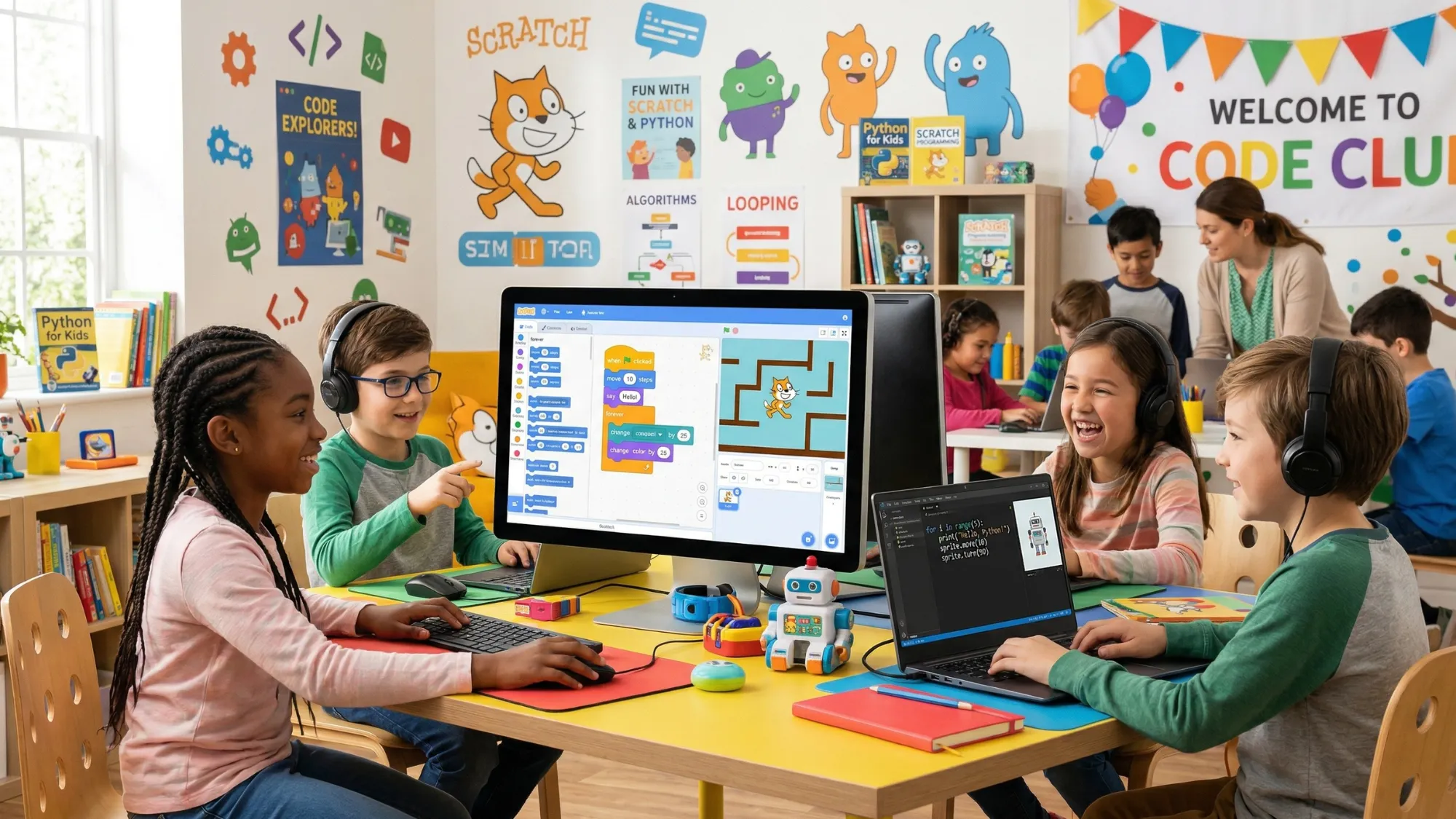 Scratch Programming and Python Programming for kids